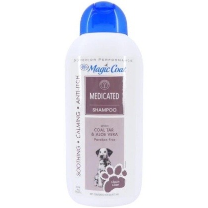 Magic Coat Medicated Shampoo with Coal Tar and Aloe Vera Classic Clean