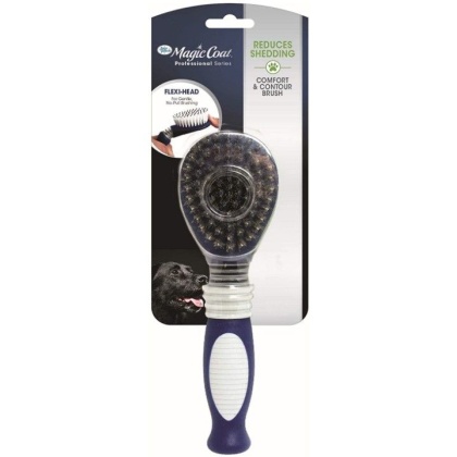 Four Paws Magic Coat Professional Flex and Contour Soft Bristle Brush