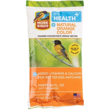 More Birds Health Plus Natural Orange Oriole Nectar Powder Concentrate