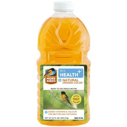 More Birds Health Plus Ready To Use Oriole Nectar Natural Orange