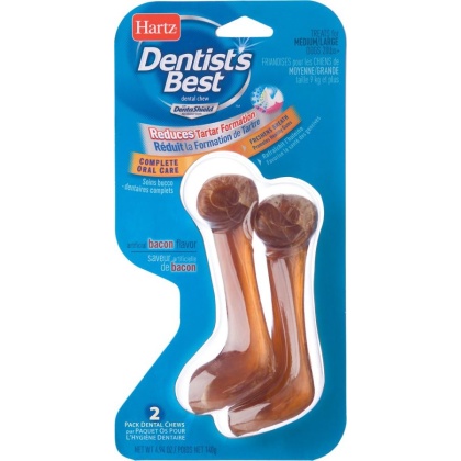 Hartz Dentist's Best Dental Chew with DentaShield - Bacon Flavor