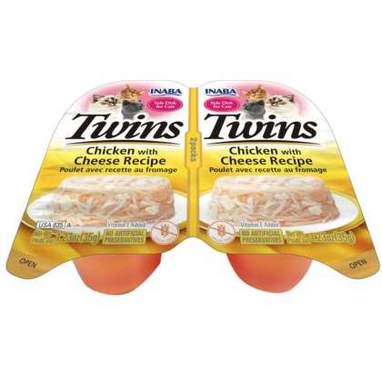 Inaba Twins Chicken with Cheese Recipe Side Dish for Cats