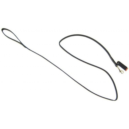 Circle T Leather Lead - 6\' Long - Black