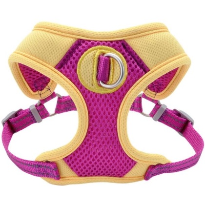 Coastal Pet Pro Reflective Mesh Dog Harness Purple with Yellow 5/8\