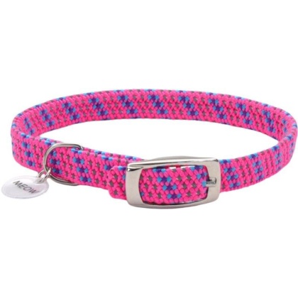 Coastal Pet Elastacat Reflective Safety Collar with Charm Pink