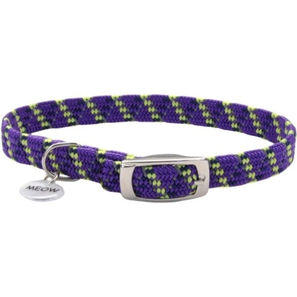 Coastal Pet Elastacat Reflective Safety Collar with Charm Purple