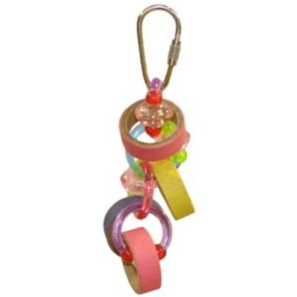 AE Cage Company Happy Beaks Keet Rings Bird Toy