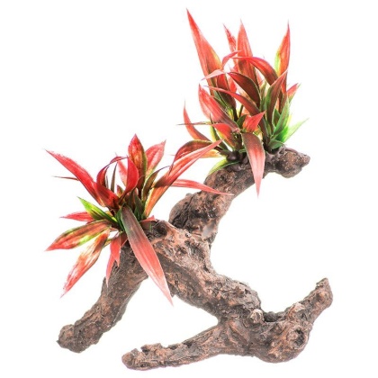 Aquatop Driftwood Aquarium Plant - Firey Red