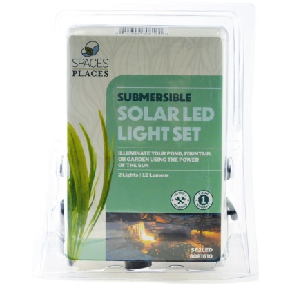 Beckett Pond Solar LED Lights with 2 Light Heads