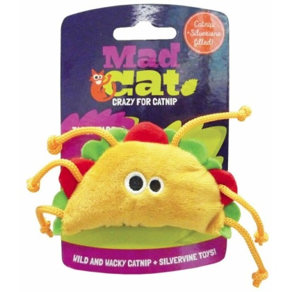 Mad Cat Tabby Taco Cat Toy