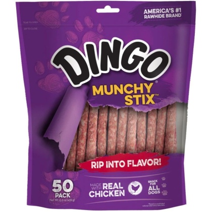 Dingo Munchy Stix Chicken & Rawhide Chews (No China Sourced Ingredients)