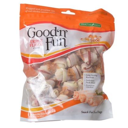 Healthy Hide Good \'n\' Fun Triple-Flavor Bones - Beef, Pork & Chicken