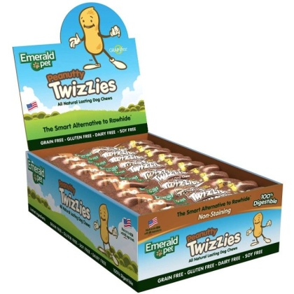 Emerald Pet Peanutty Twizzies Natural Dog Chews