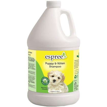 Espree Puppy and Kitten Shampoo with Organic Aloe Vera Baby Powder Fragrance