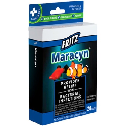 Fritz Maracyn Bacterial Treatment Powder for Freshwater and Saltwater Aquariums