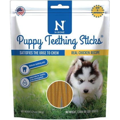 N-Bone Puppy Teething Treats - Chicken Flavor