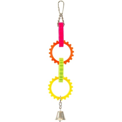 Penn Plax Gear Rings Plastic Bird Toy