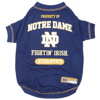 Pets First Notre Dame Tee Shirt for Dogs and Cats