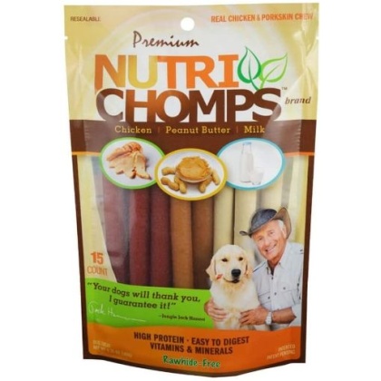 Pork Chomps Premium Nutri Chomps Assorted Flavor Twist - MIni