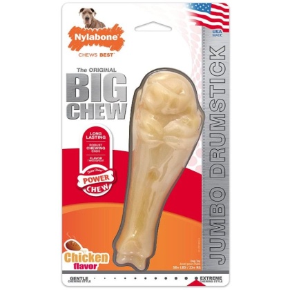 Nylabone Turkey Leg Power Chew Extra Durable Dog Chew Toy Chicken Flavor