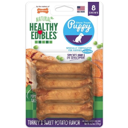 Nylabone Healthy Edibles DHA Omega-3 Puppy - Turkey & Sweet Potato Flavor