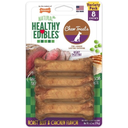 Nylabone Healthy Edibles Wholesome Dog Chews - Variety Pack