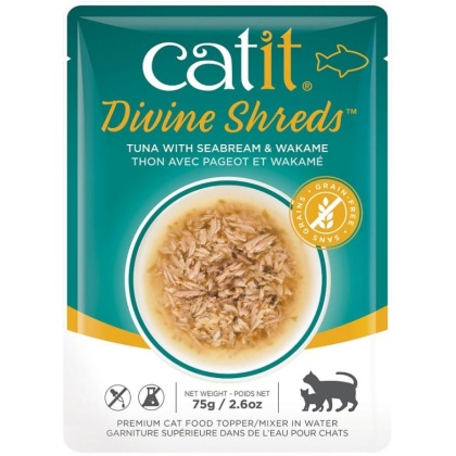 Catit Divine Shreds Tuna with Seabream and Wakame