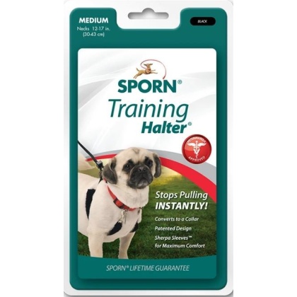 Sporn Original Training Halter for Dogs - Black