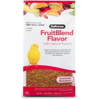 ZuPreem FruitBlend Flavor Bird Food for Very Small Birds