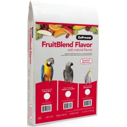 ZuPreem FruitBlend Flavor Bird Food for Parrots & Conures