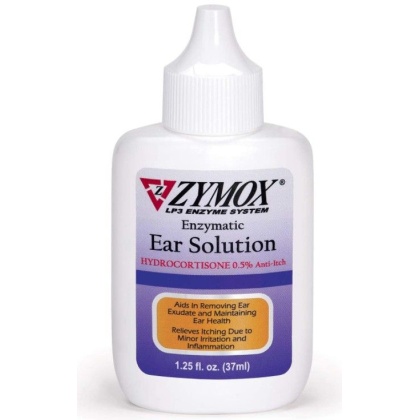 Zymox Enzymatic Ear Solution with Hydrocortisone for Dog and Cat