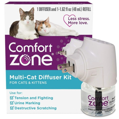 Comfort Zone Multi-Cat Diffuser Kit For Cats and Kittens