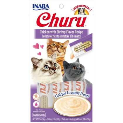 Inaba Churu Chicken with Shrimp Flavor Recipe Creamy Cat Treat